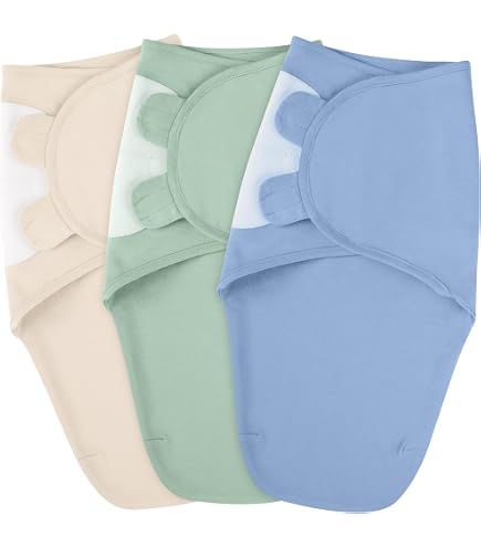 Miaoberry Checkered Muslin Swaddle Set - 100% Organic Cotton Baby Blanket In Mist Blue