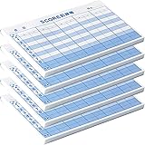 スコア記録帳8段100枚綴り【麻雀得点記録帳】5冊セット《日本製》