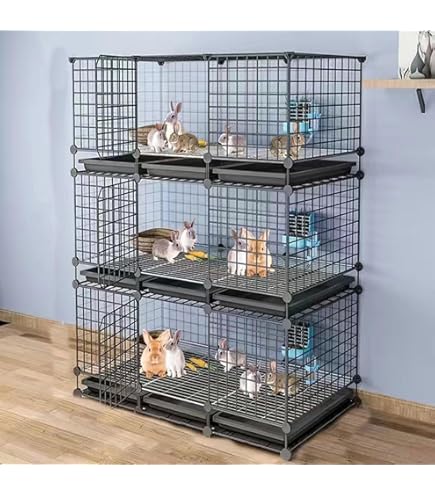 Amazon | ウサギ ケージうさぎ用 柵うさぎ ケージ 大きいケージ 収納