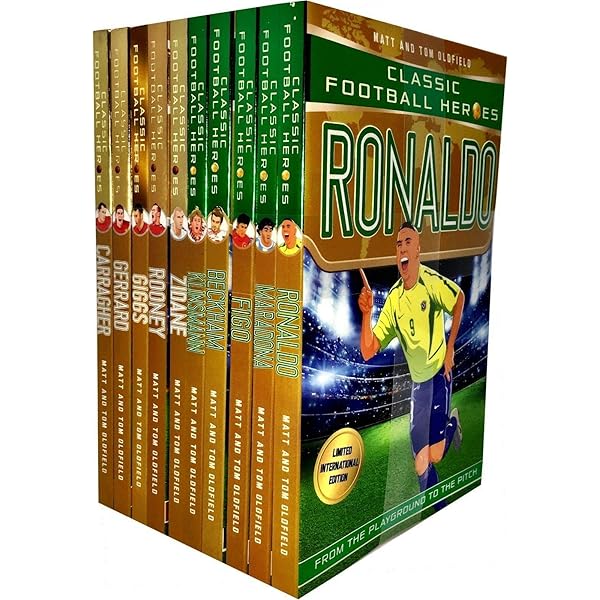 Football Superstars Series Books Collection Set Ronaldo, Kane, Mbappe