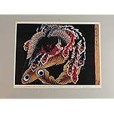 BiblioArt Series 葛飾北斎『八方睨み鳳凰図』 A5版額絵