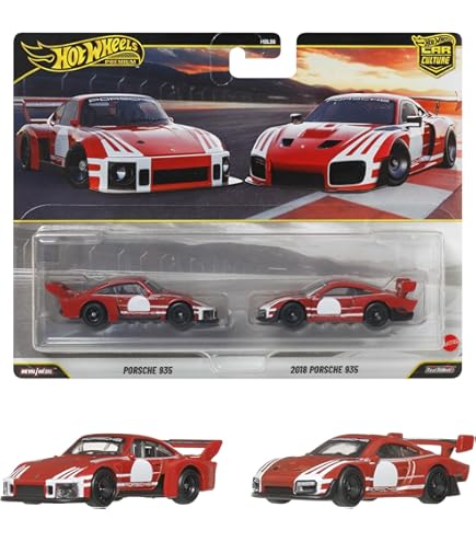ホットウィール ポルシェ 935 チェイスraceday Porsche Hot Wheels Premium Porsche 935 Race Day Chase Black - JP