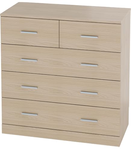 Amazon｜タンスのゲン チェスト 幅60cm 5段 完成品 国産 大容量 大川