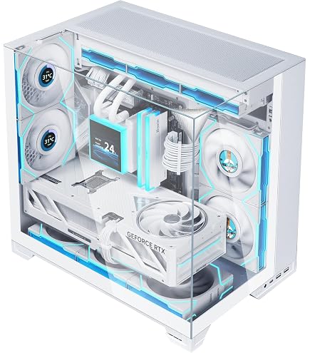 Lian Li O11Vision Compact White-Steel-Tempered Glass ATX Mid Tower