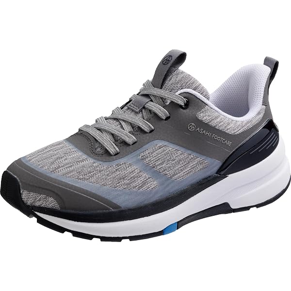 Asahi Foot Care KF72103 Men s Walking Shoes, Sneakers, Cushioning, Antibacterial, Odor Resistant, 4E, Wide, Casual, Daily Sports, Comfort, grey 37 Clothing, Shoes Jewelry