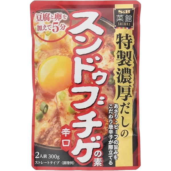 Amazon.co.jp: [常温]ニッスイ スンドゥブチゲの素辛口300g