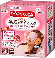 めぐりズム蒸気でホットアイマスク 無香料 12枚入