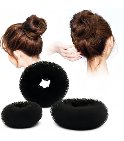 Amazon.co.jp: お団子ヘアーヘアアレンジ (3点セット) 簡単ヘア