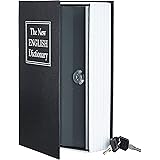 Amazon Basics Book Safe, Key Lock, Black