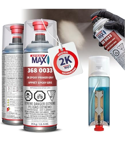 Amazon.co.jp: SprayMax 2 K Activatedエポキシ樹脂プライマーブラック