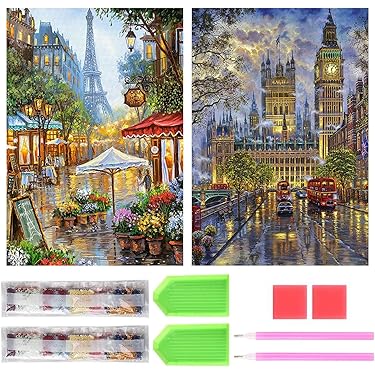 【本日限定】　ダイヤモンドアートキット　まとめ売り20点　風景　人物　動物 早い者勝ち】 ダイヤモンドアートキット まとめ売り20点 風景