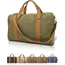 Amazon | hichago ボストンバッグ 【厚手のキャンバス生地】 旅行 40L