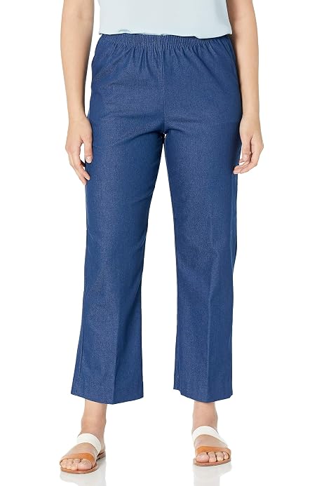 Alfred Dunner Women's Short Pant,Grey,8 