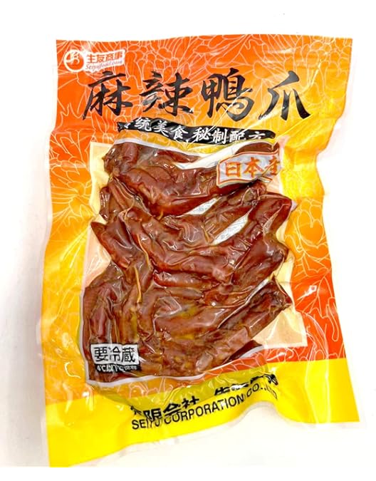 Amazon.co.jp: 日本国産 生友 麻辣鸭脖 2本入 麻辣鴨頚 鴨頸 鸭脖子