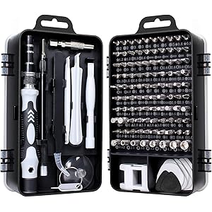 ゴシェール(Gocheer)115 in 1 精密ドライバーセット 磁気ドライバー 98種ビット 滑り止めハンドル 特殊ドライバー ネジ回し 多機能ツールキット iPhone 家電 Switch デジタル製品 DIY 大工 修理キット 収納ケース 磁石付き