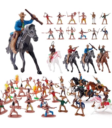 Amazon.co.jp: ArtCreativity カウボーイ&インディアンアクション
