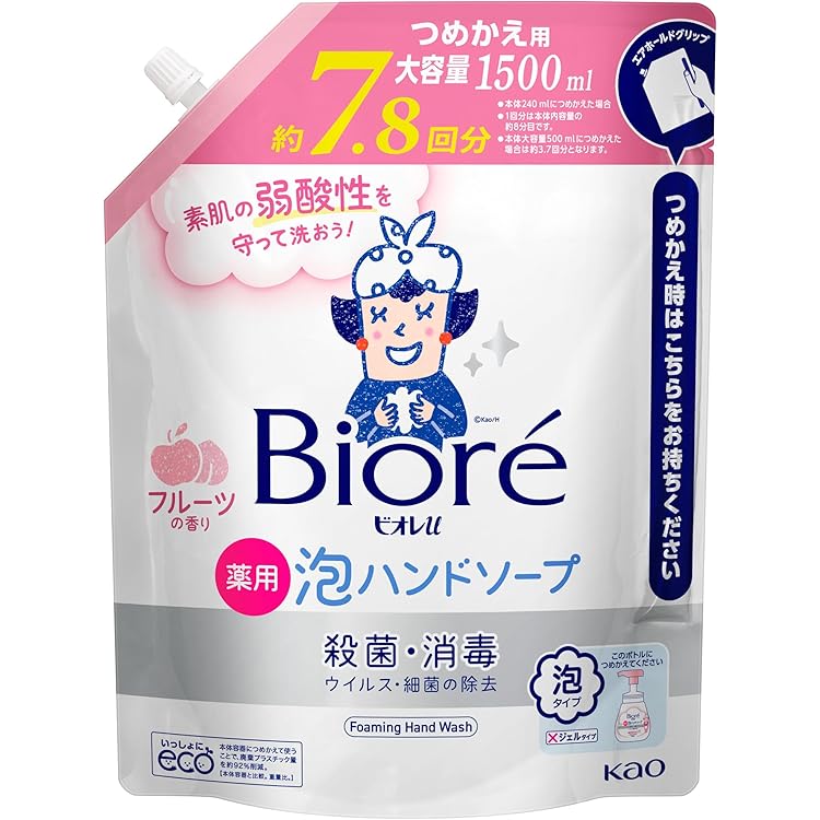 Amazon.co.jp: 花王 ビオレu 泡ハンドソープ フルーツ ポンプ 240ml