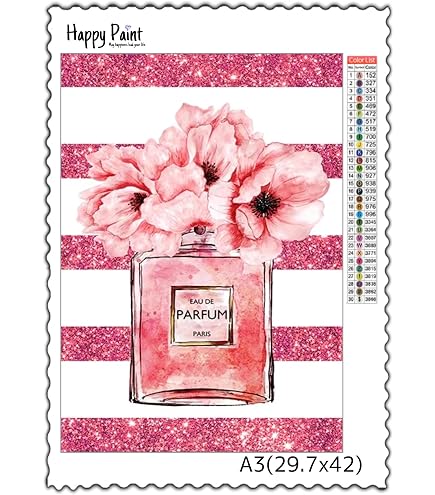 Amazon | Happy Paint ダイヤモンドアート A3 女の子 ブルー 青 お洒落