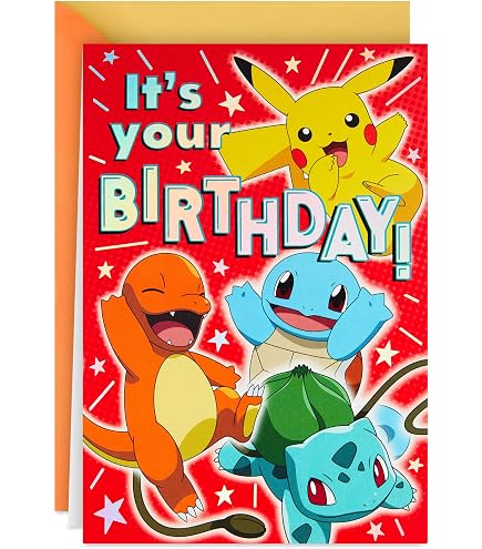 Amazon | Hallmark (ホールマーク) ポケモン バースデーカード 子供用