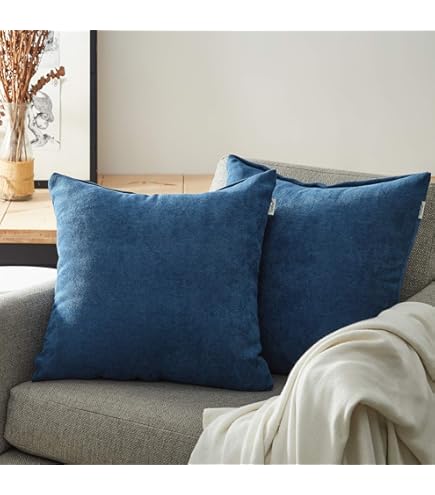 Amazon.co.jp: 全25色 大判クッションカバー 日本製 [スーパーネイビー