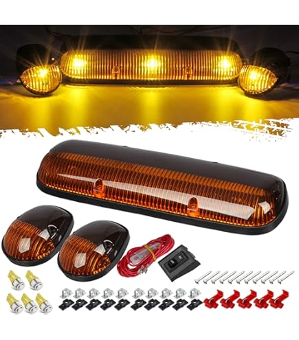 LIMICAR 3X Smoked Cover Cab Roof Top Marker 30 LED