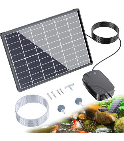 Amazon.co.jp: NFESOLAR ソーラーエアポンプ 4400mAh大容量バッテリー