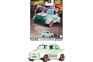 ホットウィール(Hot Wheels) ブールバード '60s フィアット 500 D モディフィカド 乗り物おもちゃ ミニカー 3歳から グリーン HRT65