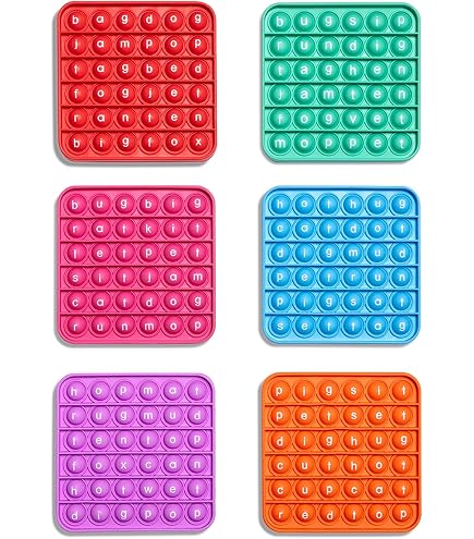 Multiplication Game Sight Words & Numbers Pop Fidget Toy - A-Z Alphabet ...