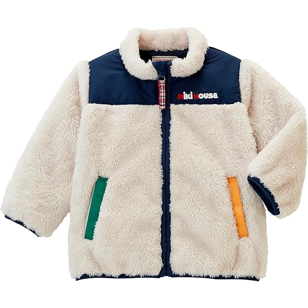 Amazon.co.jp: [ミキハウス] ジャンパー アウター ボア フリース