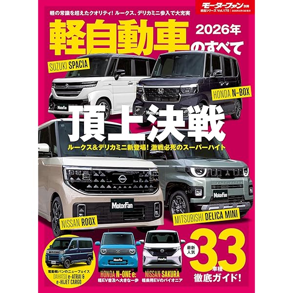 2025年 軽自動車のすべて モーターファン別冊 統括シリーズ Vol.166