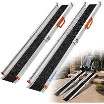 Amazon | Ruedamann スロープ 車椅子 長さ122.5-214cm 段差解消52.5cm