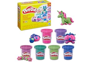 Play-Doh 6 Pack Sparkle Collection, Assorted Metallic Shine Colors, Arts & Crafts Toy, Preschool Toys for 3 Year Olds & Up
