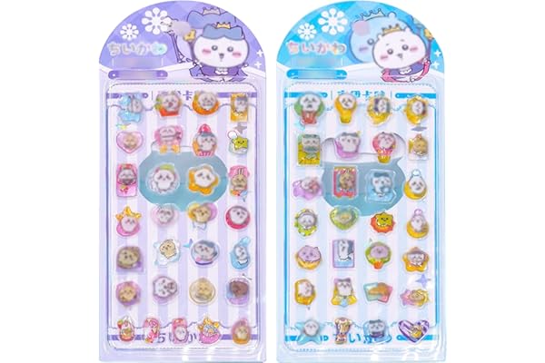 KRGNPLE 実店舗品質 2 枚入り ドロップシール ぷくぷく ドロップしーる エンボス 励ましステッカー 3D 立体 精巧な柄 エンボスステッカー シール手帳用 装飾 DIY クリエイティブ かわいい ギフト（セット 086）