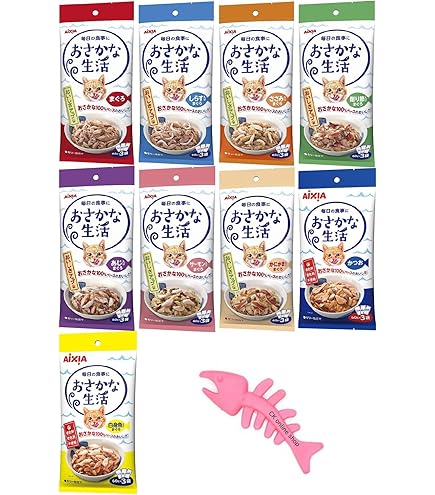 ねこめしさかな アイシア おさかな生活 シニア猫用 ささみ入りまぐろ (60g×3袋