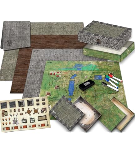 Master's Relics RPG Token Set - 200+ Reversible Dry Erase Object Pawns For D&D & Tabletop Games