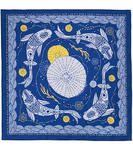 Amazon.co.jp: 40s 50sヴィンテージ バンダナ タイガー 虎 紺 青 navy