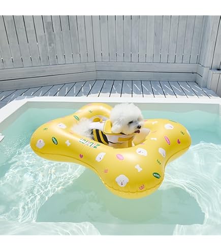 Amazon.co.jp: MICOOYO 犬用浮き輪 - 空気注入式犬用水泳用浮き輪 夏用