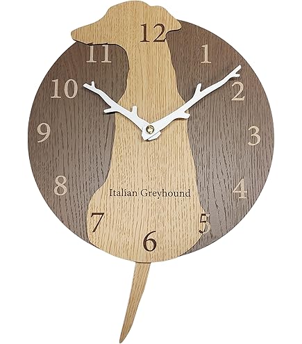 Amazon.co.jp: コンパクト置時計・掛け時計 イタリアングレーハウンド