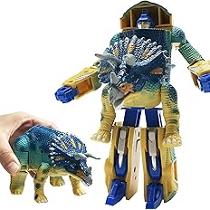 Amazon かっこいいぞ 変形する恐竜ロボット 恐竜 おもちゃ 変形ロボット 変形ロボ 恐竜ロボ 立体パズル ロボット おもちゃ トリケラロボ ロボット 子ども向けフィギュア おもちゃ