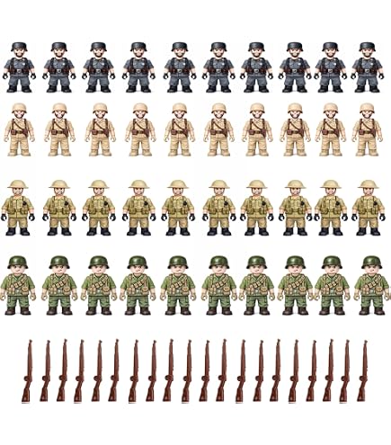Amazon.co.jp: Feleph WW2 武器セット 米軍おもちゃキット 兵士