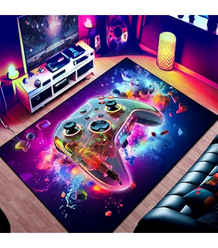 Amazon | PlayStation Square Rug - Playstation Controller Icons