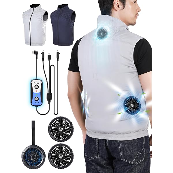 Amazon.co.jp: [Ctrdiy] 空調作業服 冷却ベスト【2026新登場 2つ冷却 
