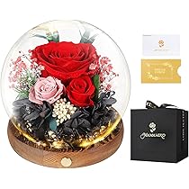 プリザーブドフラワー　アレンジメント　花束 LED 付き プリザーブドフラワー アレンジメント 花束 LED 付き プリザーブド