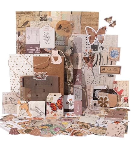 Scrapbook Kit BLUERIDE Aesthetic (348pcs), Bullet Junk Journal Kit With ...