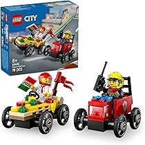 Qカード レゴ LEGO シティ ピザ屋と消防車 レースカーパック 60458｜誕生