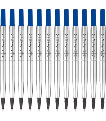 Amazon | PARKER パーカー ローラーボール替芯 F 0.5mm ブルー 1950322