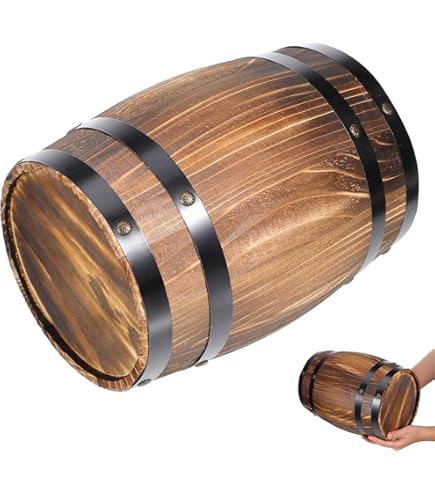 Amazon.co.jp: Amosfun オーク樽の装飾小道具 木の樽 植木鉢ボックス