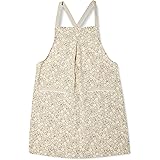 [飛馬日本] エプロン シルエット花柄プリントラップエプロン AP42538 BE M～L