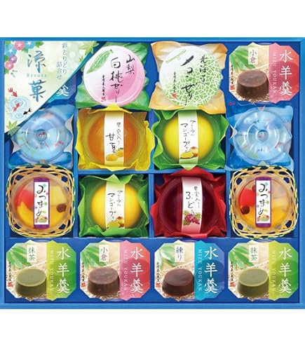 食品詰め合わせ　ギフトセット5箱まとめ売り‼︎酒悦×柿安×日清オイリオ×井村屋 Amazon.co.jp: 井村屋 和菓子屋の夏ギフトNG-30 14個 【父の日