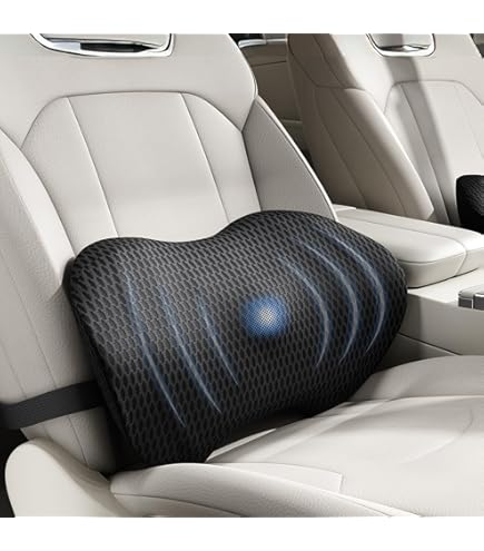 Mandark Car Seat Cushion, Memory Foam Vehicle Driver Seat Pad For Back & Sciatica Pain Relief, Comfortable Lumbar Pillow For Driving, Office Chair, Wheelchair, Universal For SUV, Truck, RV